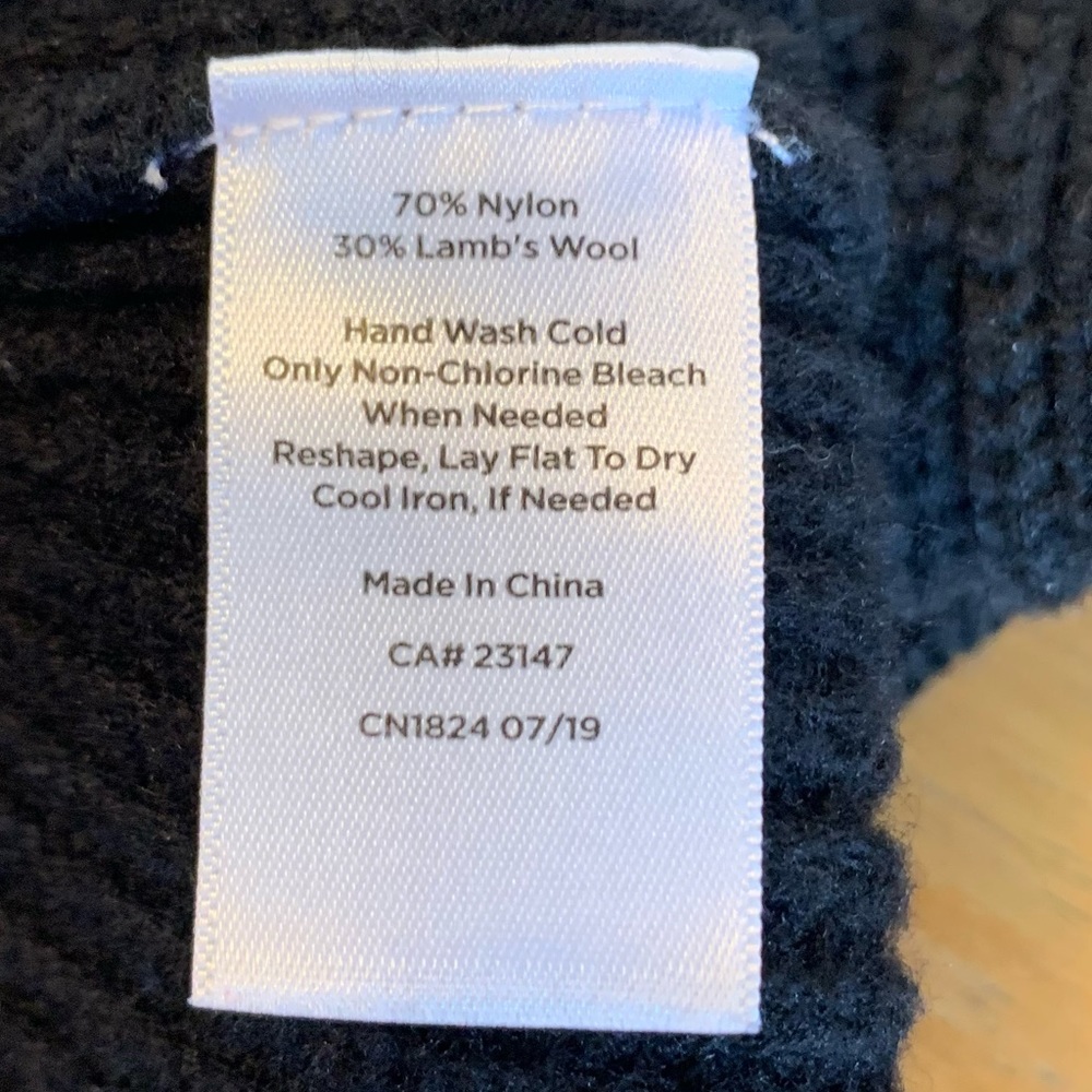 Talbots Wool Blend Ribbed Cable Tunic Sweater - Picture 7 of 7